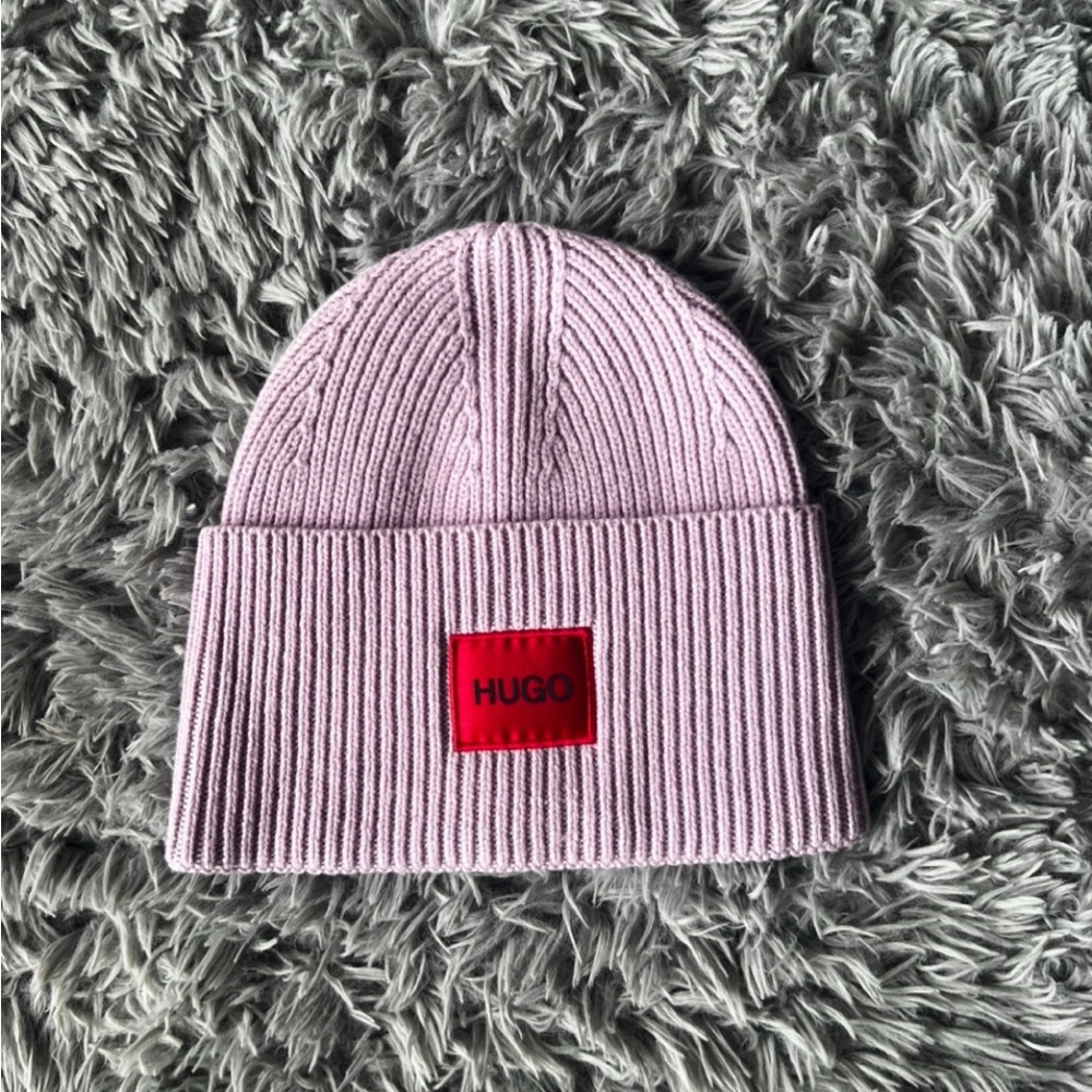 Hugo lavender Knit Beanie